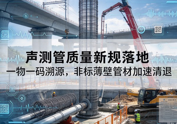 佳县声测管质量新规落地，一物一码溯源，非标薄壁管材加速清退