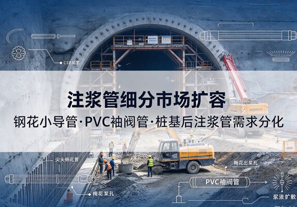 佳县注浆管细分市场扩容，隧道钢花小导管、PVC 袖阀管、桩基后注浆管需求分化